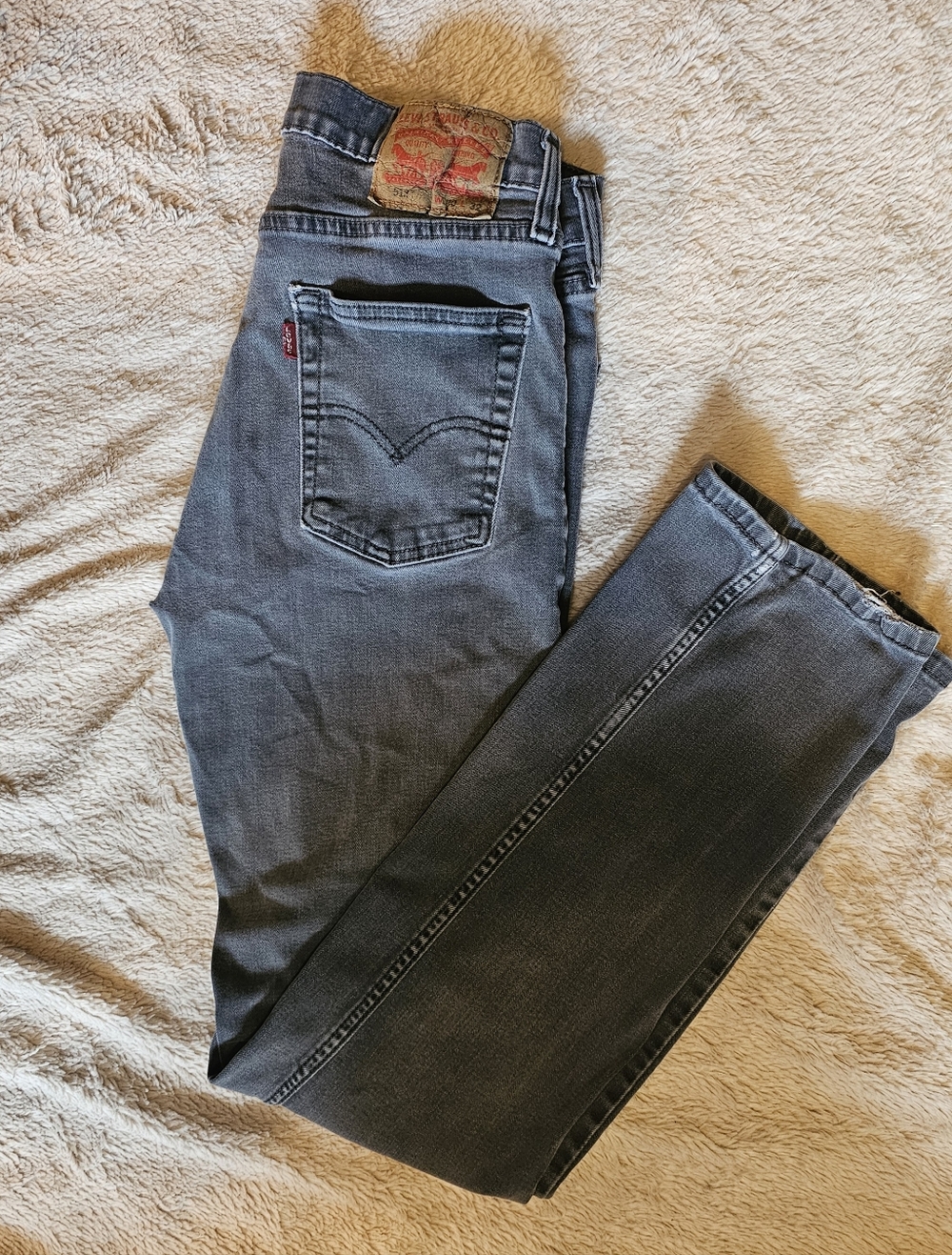 Levi's 513 Jeans Men's Grey Straight-Leg Size 30×32